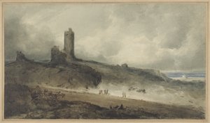 Kasteel van Aberystwyth door John Sell Cotman