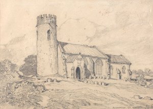 Aylmerton Church; Norfolk, vanuit het zuidwesten door John Sell Cotman