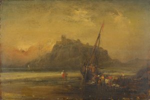 Strandscène door John Sell Cotman