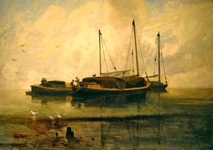 Boten voor Anker, Bladon Water, Norfolk