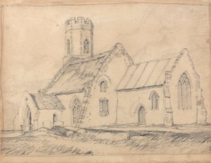 Brampton Kerk, Norfolk, vanuit het Zuidoosten door John Sell Cotman