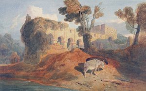 Buildwas Abbey door John Sell Cotman