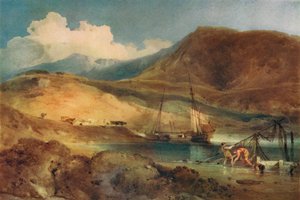 Cader Idris, vanaf Barmouth Sands door John Sell Cotman