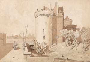 Kasteel bij Alençon door John Sell Cotman