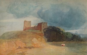 Kasteel op een heuvel, 1923 door John Sell Cotman
