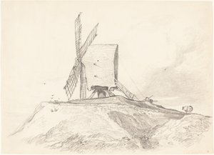 Eye Mill in Suffolk door John Sell Cotman