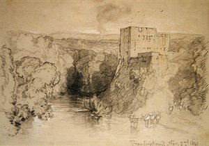 Framlingham Kasteel door John Sell Cotman