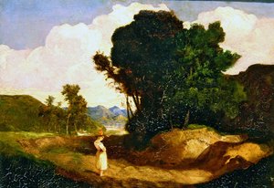 Landschap met Figuur