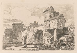 Liber Studiorum: Plaat 26, Monnow Bridge, Monmouthshire