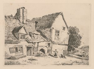 Liber Studiorum: Plaat 38, Uitzicht op Deptford, 1838 door John Sell Cotman