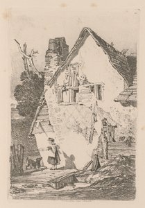 Liber Studiorum: Plaat 40, Lakenham, nabij Norwich door John Sell Cotman
