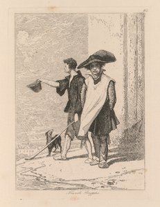 Liber Studiorum: Plaat 45, Franse Bedelaars door John Sell Cotman