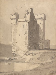 Kasteel Loch Ranza, Isle of Arran, Schotland door John Sell Cotman
