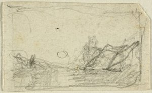 Maanlicht over landschap door John Sell Cotman