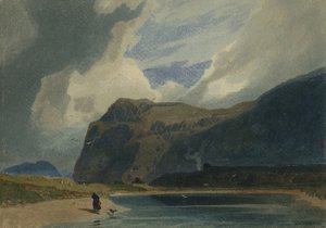 Berglandschap in Wales, 1810 door John Sell Cotman