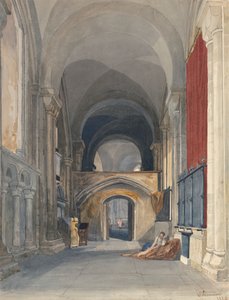 Norwich Kathedraal: Interieur van de Noordelijke Zijbeuk van het Koor, Kijkend naar het Oosten