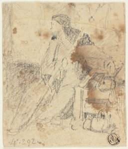 Schets van Zittende Acteur door John Sell Cotman