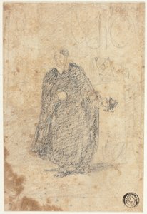 Schets van staande acteur door John Sell Cotman