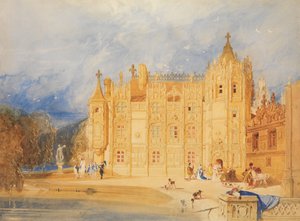 Het Abtsgebouw, Abdij van St. Ouen, Rouen door John Sell Cotman