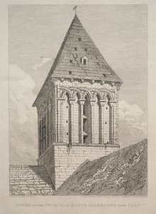 Toren van de kerk van Haute Allemagne bij Caen