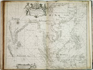 Een kaart van het handelsgedeelte van de Oost-Indië en China, met de aangrenzende eilanden, van Surrat tot Japan