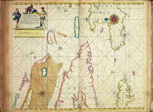 De windward passage van Jamaica, tussen het oostelijke einde van Cuba en het westelijke einde van Hispaniola door John Seller