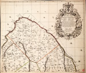 Een nieuwe en exacte kaart van het eiland Barbados in Amerika volgens onderzoek gedaan in de jaren 1717 tot 1721 door William Mayo