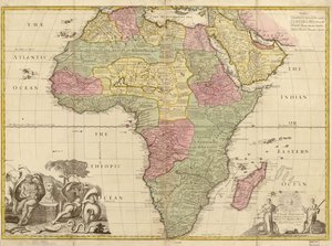 Afrika - gecorrigeerd op basis van de waarnemingen van de Royal Society in Londen en Parijs. LOC 2005625330