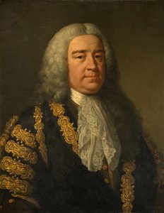 Portret van De Rt. Hon. Henry Pelham 1694-1754