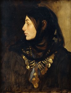 Een Fellah Vrouw door John Singer Sargent