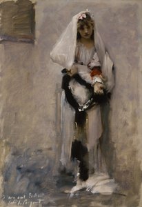 Een Parijse bedelaarster door John Singer Sargent