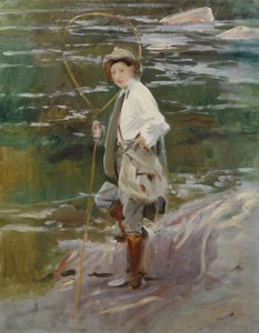 Een Jonge Zalmvisser, 1901 door John Singer Sargent