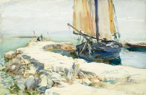 Boven het Gardameer door John Singer Sargent