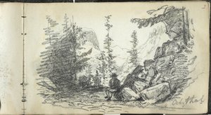 Alpenlandschap, Oetzthal, Oostenrijk door John Singer Sargent