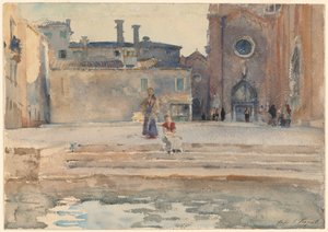 Campo dei Frari, Venetië door John Singer Sargent