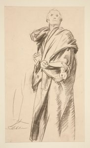 Geklede Staande Figuur door John Singer Sargent