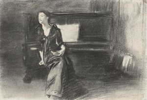 Dame aan de piano