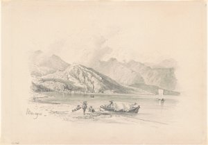 Oever van het meer, Menaggio [recto]