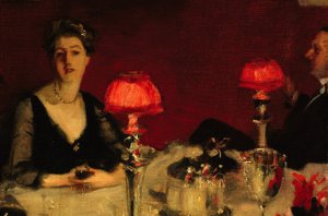 Le Verre de porto (detail) door John Singer Sargent