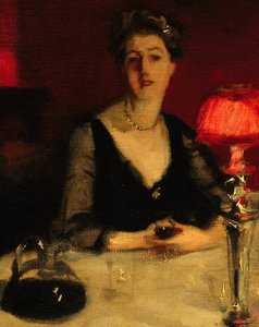 Le Verre de porto (detail) door John Singer Sargent