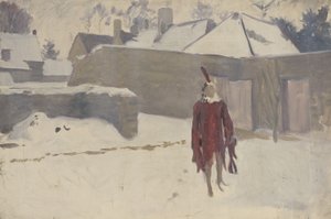 Mannetje in de sneeuw, ca. 1893-5 door John Singer Sargent