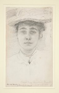 Miss N. Huxley door John Singer Sargent