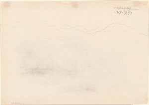 Bergen [verso] door John Singer Sargent