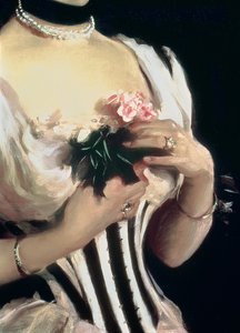 Mevrouw Wilton Phipps, c.1884 (detail) door John Singer Sargent