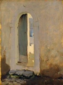 Open Deur, Marokko door John Singer Sargent