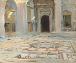 Pavement, Caïro door John Singer Sargent
