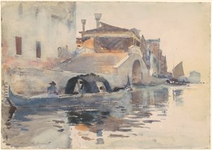 Ponte Panada, Fondamenta Nuove, Venetië door John Singer Sargent