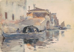 Ponte Panada, Fondamenta Nuove, Venetië door John Singer Sargent