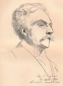 Portret-schets van M. Gabriel Faure, ca. 1889