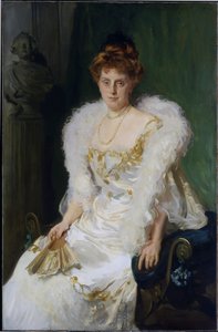 Portret van mevrouw Charles Beatty Alexander door John Singer Sargent